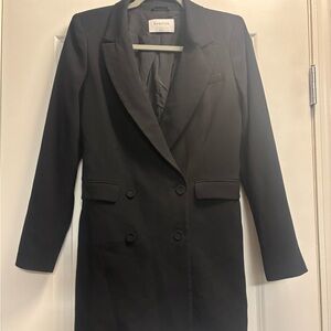 Aritzia Babaton Amell Classic Black Blazer Dress Size 0